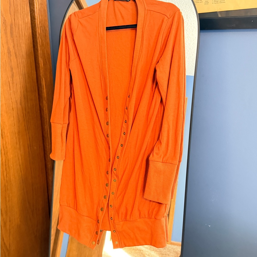 Vibrant Orange Women's Cardigan